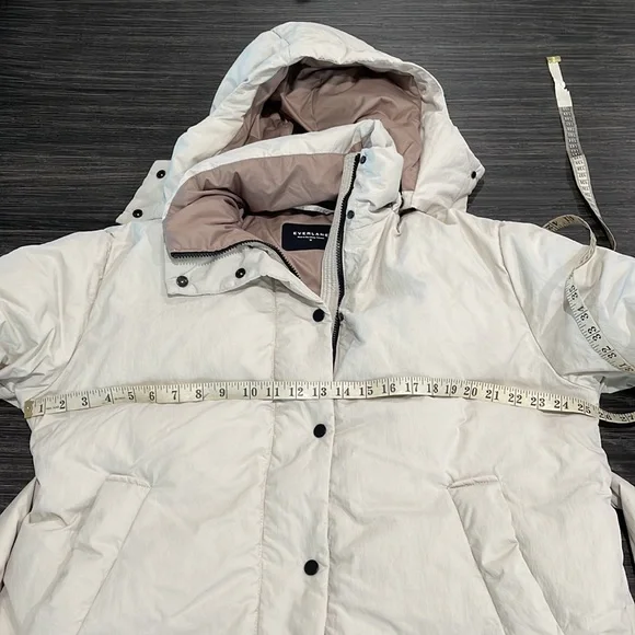 EVERLANE HOODED BELTED COAT SIZE M - Picture 8 of 11